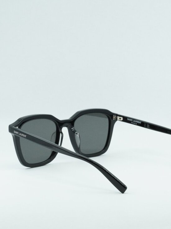 Saint Laurent SL457 001 Unisex Sunglasses Black Square Frame, Black Lenses main image 6